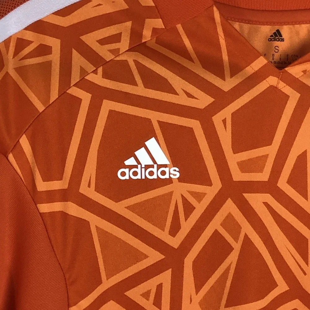 Adidas Goalkeeper Sample Tag Long Sleeve Jersey Men's Small Orange